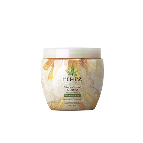 Amazon Hempz Herbal Body Buff Fresh Fusions Citrine Crystal