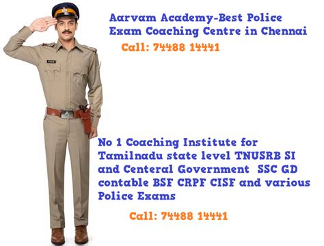 Best Police Exam Coaching Centre In Chennai Call Aarvam