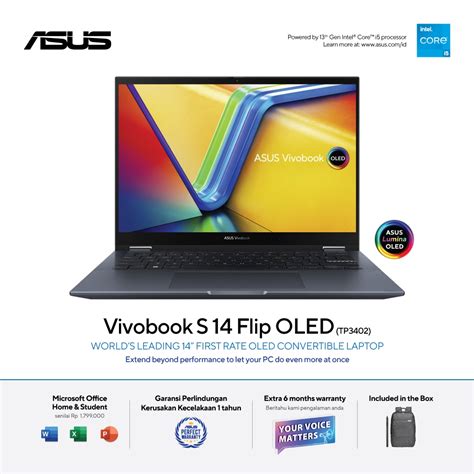 Jual Asus Vivobook S Flip Tp Va Oleds Core I H Gb Gb