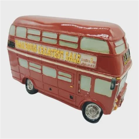 Cofre Resina Onibus Londres Dois Andares Vintage Retro Submarino