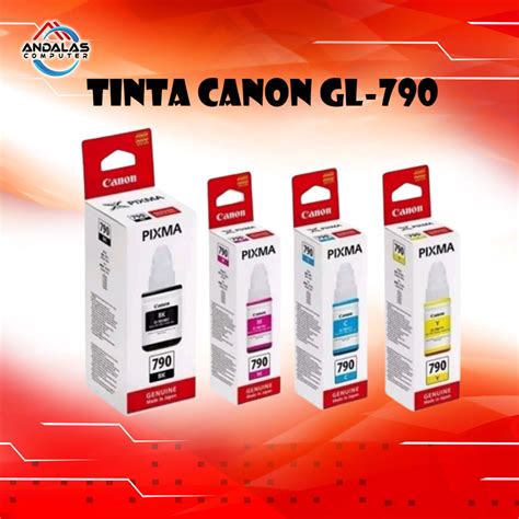 Jual TINTA CANON GL 790 Gi790 REFILL PENGGANTI ORIGINAL PRINTER G1000