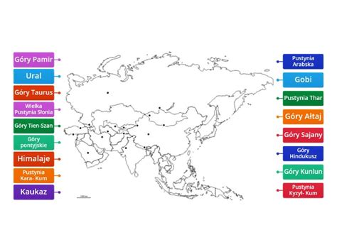 Krainy Geograficzne Azja Labelled Diagram