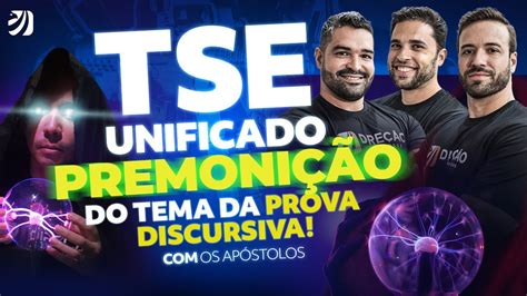 Concurso Tse Unificado Live Da Premoni O Da Prova Discursiva Os