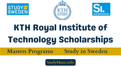 KTH Royal Institute of Technology Scholarship 2025 in Sweden - StudyHunt