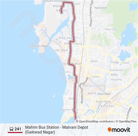 241 Route Schedules Stops And Maps Mahim Bus Station Updated