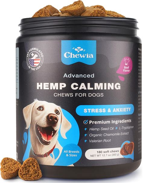 Hemp Calming Chews For Dogs Dog Anxiety Relief Soft