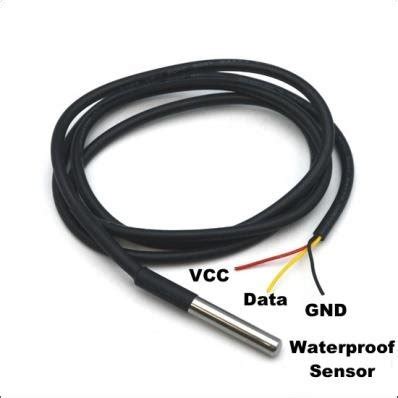 DS18B20 waterproof temperature sensor | Download Scientific Diagram