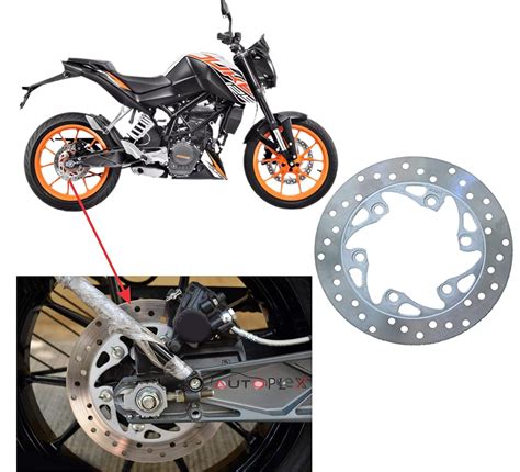 Autoplex Rear Brake Disc Compatible For Ktm Duke Rc Rear Silver