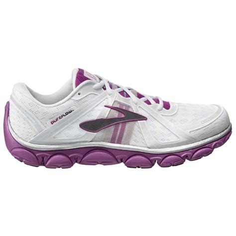 Brooks PureFlow Women's White/Silver/Purple - Running Free Canada