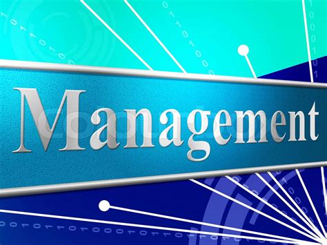 manage management represents authority manager  boss stock image
