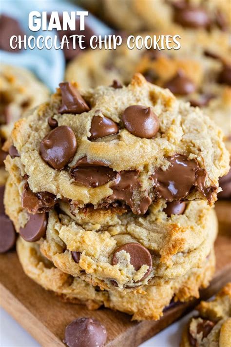 The Best Giant Chocolate Chip Cookies Crazy For Crust