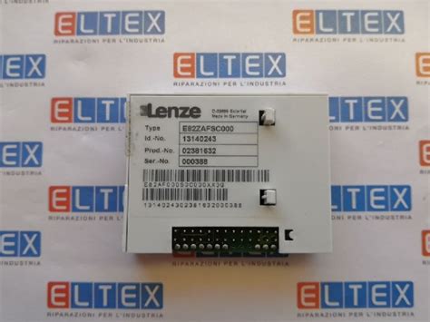 Standard Io Lenze E82zafsc000 Eltex Srl