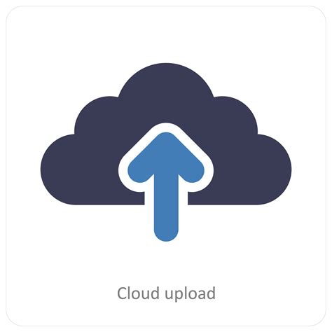 Cloud Upload And Cloud Computing Icon Concept 26265726 Vector Art At