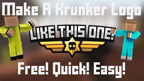 Make A Personalised Krunker Logo Free Quick And Easy Youtube