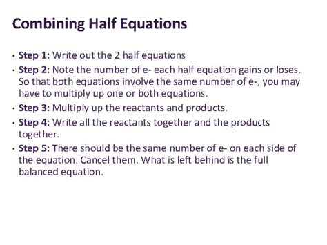 Writing Half Equations Worksheet With Answers Tessshebaylo