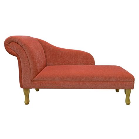 Medium Chaise Longue In A Pimlico Crush Copper Fabric SR16017 Beaumont