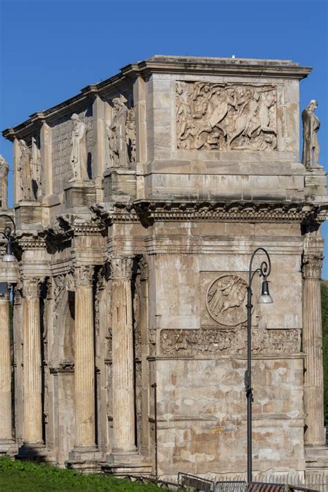 4th Century Arch Of Constantine Arco Di Costantino Next To Colosseum