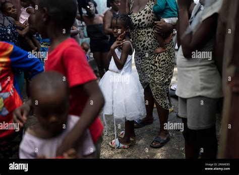 People Displaced By Gang Violence Take Shelter In Jean Kere Almicars Front Yard In Port Au