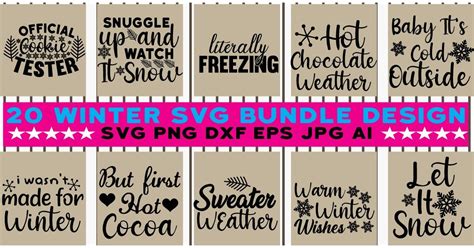 Winter Svg Bundle Bundle · Creative Fabrica