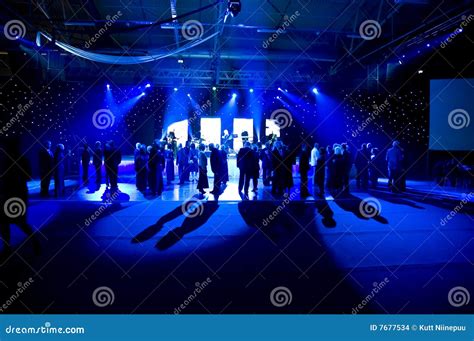 Dancing under blue lights stock illustration. Illustration of blue ...