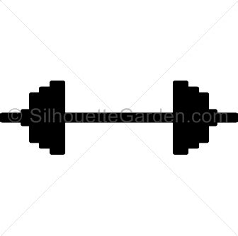 Barbell Silhouette - Free Clip Art, Printable, and Vector Downloads