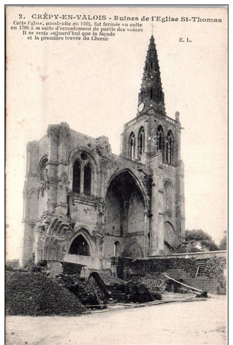 Cr Py En Valois Crepy En Valois Ruines De L Glise Saint Thomas