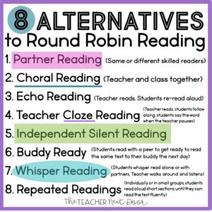 Effective Alternatives to Round Robin Reading to Promote Oral Reading Fluency - The Teacher Next ...