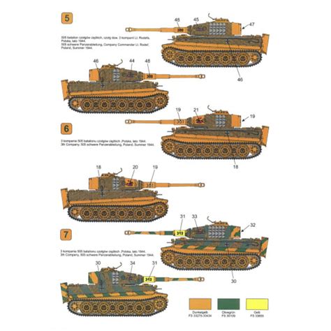 Techmod 72801 1 72 Decal For Pzkpfw VI TIGER I Late Accessories For