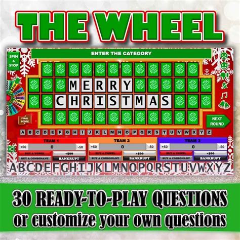 CHRISTMAS WHEEL OF FORTUNE – The Game Room