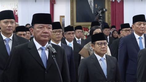 Presiden Prabowo Subianto Lantik Menteri Kabinet Merah Putih