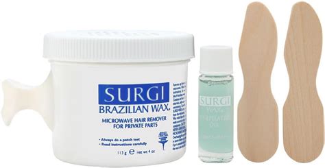 Surgi Wax Brazilian Waxing Kit For Private Parts Grm Amazon Co Uk