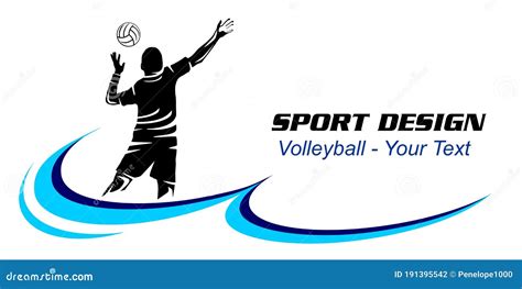 Logotipo Deportivo De Voleibol En Calidad Vectorial Ilustración Del