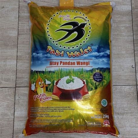 Jual Beras Jitay Pandan Wangi Cap Padi Walet Cianjur Kg Shopee