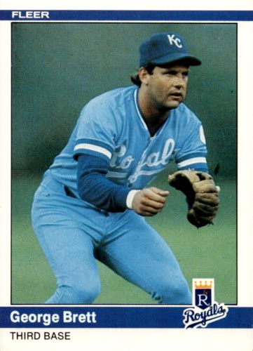 Fleer George Brett Kansas City Royals Hof Free Shipping Ebay