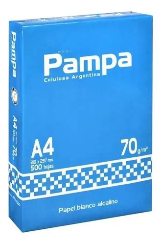 Pack 5 Resmas Pampa A4 70 G Papel Blanco 500 Hojas Posvent