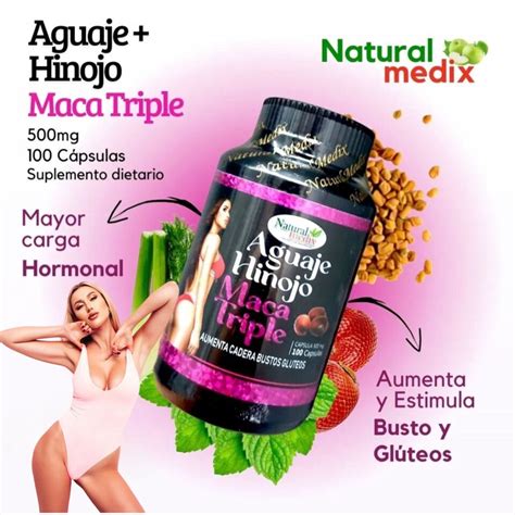 Aguaje Hinojo Maca Triple 100 Capsules GET A BIGGER BUTT BREAST