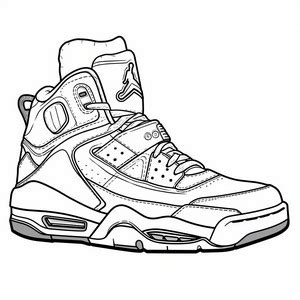 Disegni Da Colorare Di Scarpe Jordan Nike