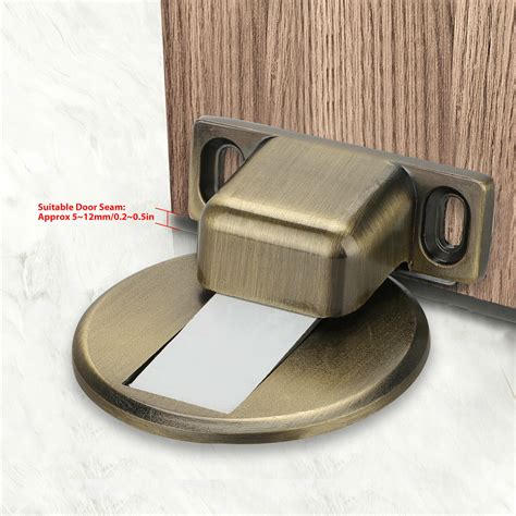 Stainless Steel Strong Magnetic Door Stop Floor Mount Self Adhesive