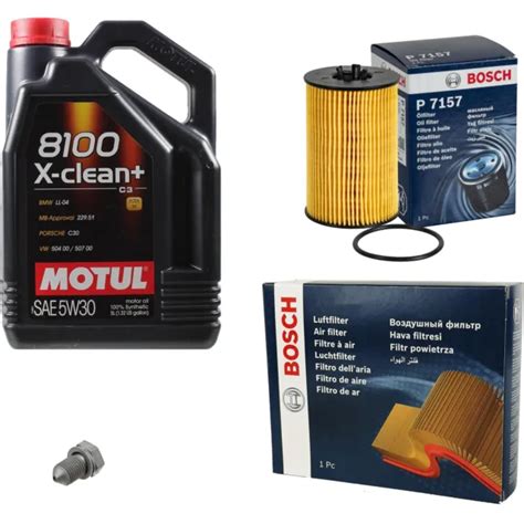 Bosch Inspection Set L Huile Motul X Clean W Pour Audi A