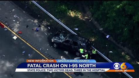 2 killed, 3 injured in crash that closed I-95 Friday