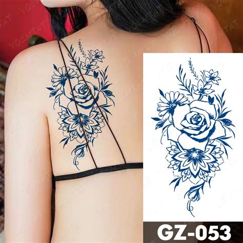 Botanical Flourish Illustrative Tattoo Omg Temporary Tattoos