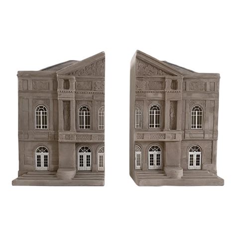 Plaster Architectural Bookends - Timothy Richards | Chairish