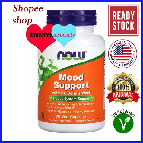 Now Foods Mood Support With St Johns Wort 90 Veg Capsules Shopee