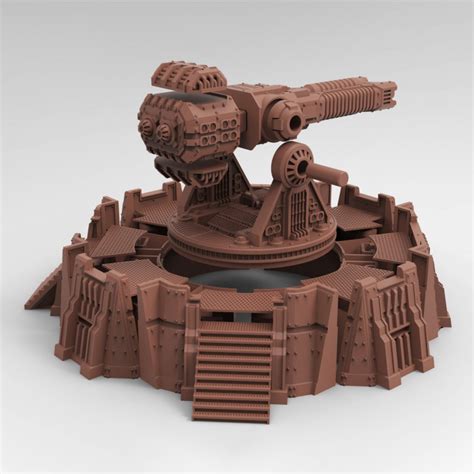 3D Printable Heavy Plasma Cannon by Tesseract Tomb