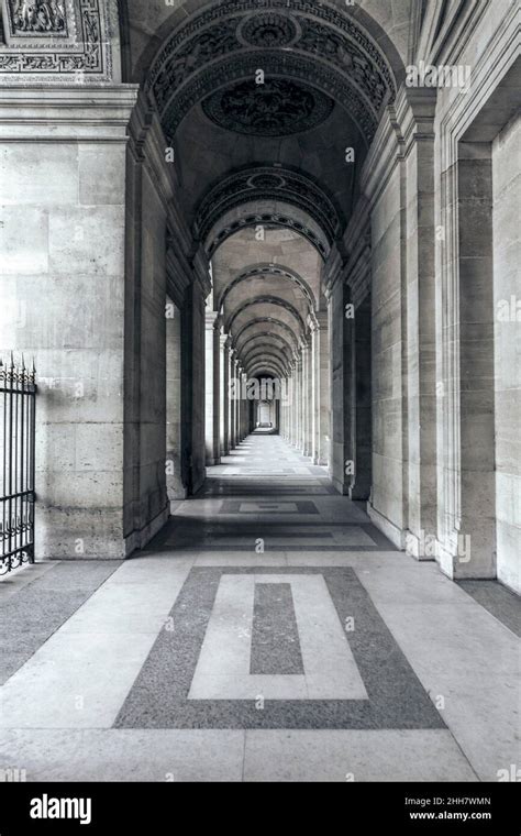 Corridor In The Louvre Paris France Stock Photo Alamy