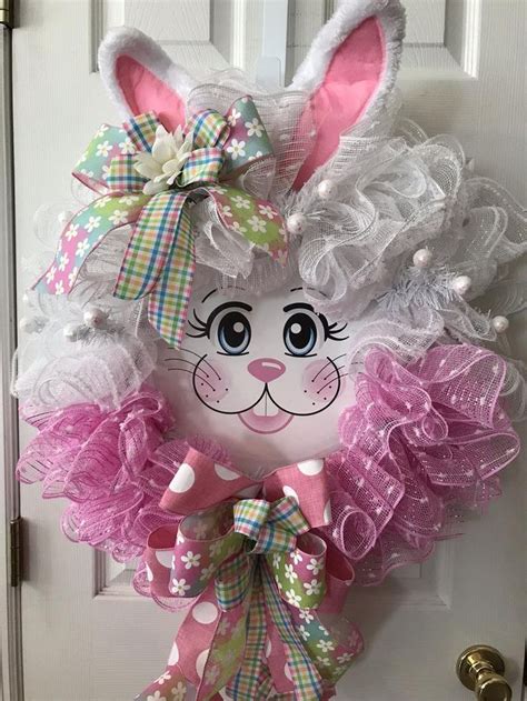 Door Wreath Bunny Wreath Easter Bunny Wreath Spring Wreath Wreath