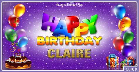 Happy Birthday Claire