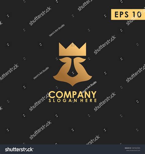 King Logo Design Luxury Modern Design Stock Vector (Royalty Free ...