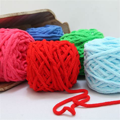 100g Skeins Yarn Chunky Crochet Chenille Milk Soft Baby Velvet Knitting