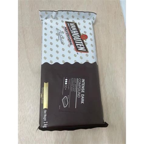 Van Houten Intense Dark Compound Chocolate Block Bar Kg Shopee